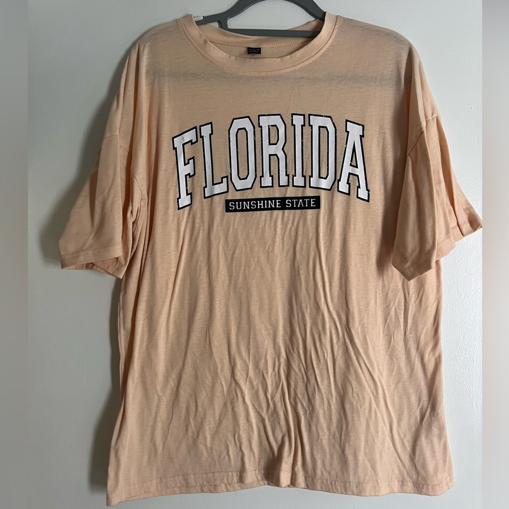 Peach Florida Sunshine State T-Shirt